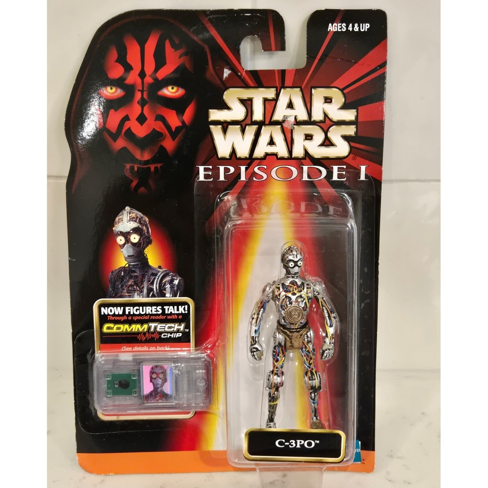 Star Wars Episode I C-3PO Action Figure CommTech Chip 1998 Hasbro New Sealed